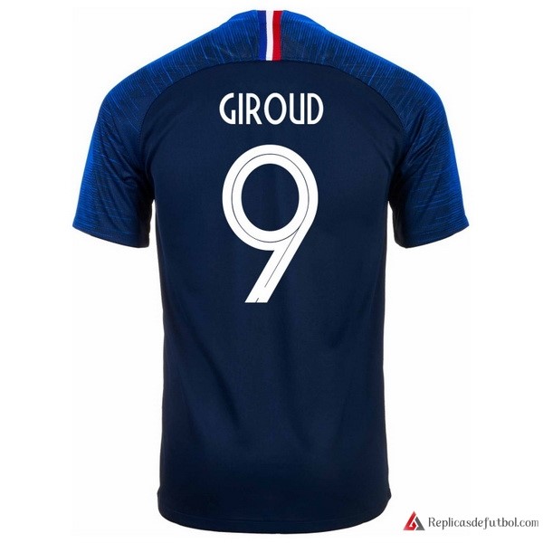 Camiseta Seleccion Francia Primera equipación Giroud 2018 Azul